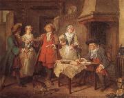 Nicolas Lancret The Marriage Contract Sweden oil painting artist